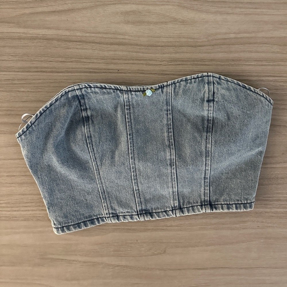 Windsor Denim Crop Top NWTS - Picture 10 of 11